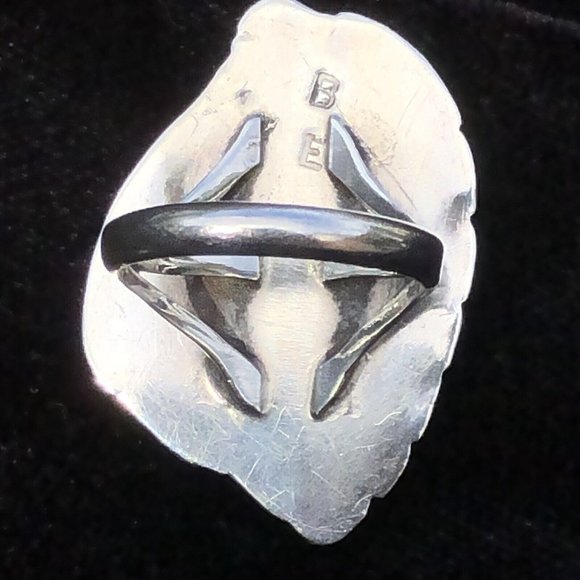 Vintage 8.5 Sleeping Beauty Turquoise Sterling Silver Ring by Bernadette Eustace - Picture 8 of 12